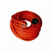 Solight predlžovací kábel - spojka, 1 zásuvka, oranžová, 40m