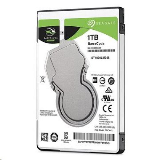 Seagate Mobile BarraCuda 2,5" 1000GB 5400RPM 128MB SATA