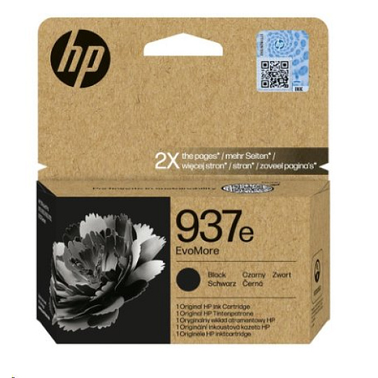 HP 937e EvoMore - čierna - originál - Officejet - atramentová kazeta HP 937e EvoMore - čierna - originál - Officejet - atramentová kazeta