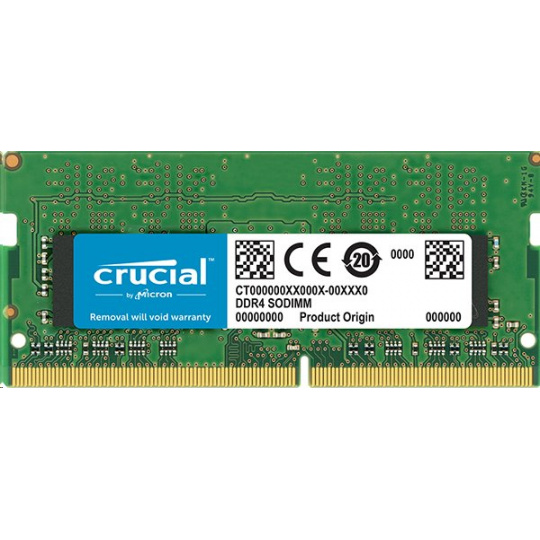 16GB DDR4 3200 MT/s (PC4-25600) CL22 DR x16 Crucial Unbuffered SODIMM 260pin