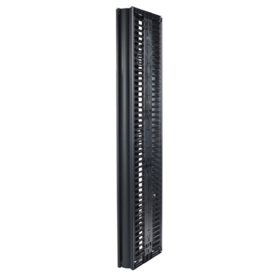 Valueline, Vertical Cable Manager for 2 & 4 Post Racks, 84"H X 6"W, Double-Sided with Doors