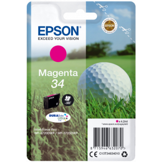 Epson atrament WF-3720 magenta 4.2ml - 300str.