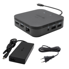 i-tec Thunderbolt 3 Travel Dock Dual 4K Display with Power Delivery 60W + i-tec Universal Charger 77W