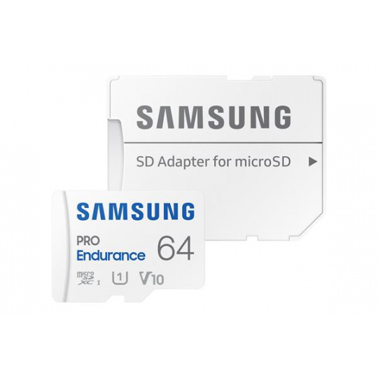 64 GB . microSDXC karta Samsung PRO Endurance + SD adaptér