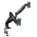 ONKRON Dual Monitor Desk Mount Stand for 13 to 32-Inch LCD LED Monitors up to 9 kg, Black