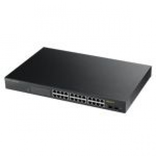 ZyXEL GS1900-24HP, 24p (24Gigabit RJ45 + 2 SFP,), POE IPv6, WebManaged,  Rackmount