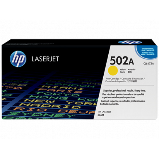 HP Toner Cartridge Yellow for CLJ 3600, up to 4,000 pages