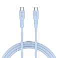 Canyon OnWire CCAP60CL, kábel nab. a synchr., USB-C / USB-C, 60W PD, 480Mbps, opletený, 1 m, modrý