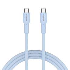 Canyon OnWire CCAP60CL, kábel nab. a synchr., USB-C / USB-C, 60W PD, 480Mbps, opletený, 1 m, modrý Canyon OnWire CCAP60CL, kábel nab. a synchr., USB-C / USB-C, 60W PD, 480Mbps, opletený, 1 m, modrý
