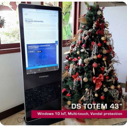 Prestigio IDS Totem Tilted 43", FHD 1920x1080, Windows PC: i5-3317U/8GB/128GB SSD, IR10TP, Power Plug EU