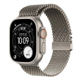 Apple Watch Ultra 3 GPS + Cellular 49mm Natural Titanium Case with Natural Titanium Milanese Loop - Medium