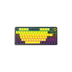 Lorgar KBA4175YL, mechanická herná klávesnica, 82 klávesov, Toxic Purple Switch, Hot-Swap, RGB, USB-C