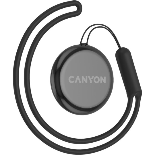 Canyon OnTag 1, antilost tracker, pracuje s appkou Apple Find My Network, certifikovaný Apple-om, čierny