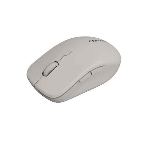 Canyon MW-12, 2v1 bezdrôtová optická myš Bluetooth / 2.4 GHz, tichá, 6 tlačidiel, 800/1200/1600/2400 DPI, béžová