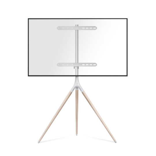 ONKRON Tripod Easel TV Stand for 32” – 65 Inch LED LCD OLED Screens up to 35 kg, White