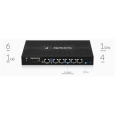 Ubiquiti ER-6P 6-Port Gigabit Router with 1 SFP Port Ubiquiti ER-6P 6-Port Gigabit Router with 1 SFP Port