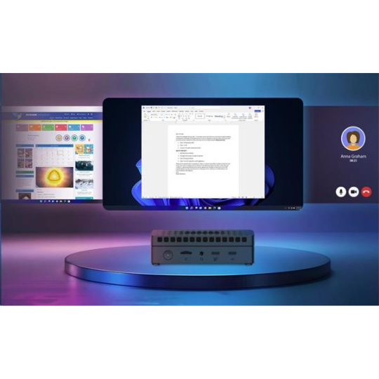 Mini PC Prestigio solutions,ALDER LAKE N100, 3,4GHz, 8GB RAM, 256GB SDD M.2, WIFI 6, BTTH 5.2, WINT 11PRO TRIAL