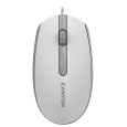 Canyon M-10, prémiová optická myš, USB, 1.000 dpi, 3 tlač, šedo-biela