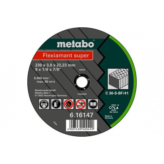 Metabo Flexiamant super 230x3,0x22,2 kameň     