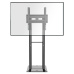 ONKRON Freestanding Rolling Mobile Video Wall Stand for 4 Screens 40"-55", Silver