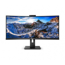 Philips 346P1CRH 34" VA LED 3440x1440 80 000 000:1 4ms 500cd HDMI DP USB-C dock CAM repro cierny