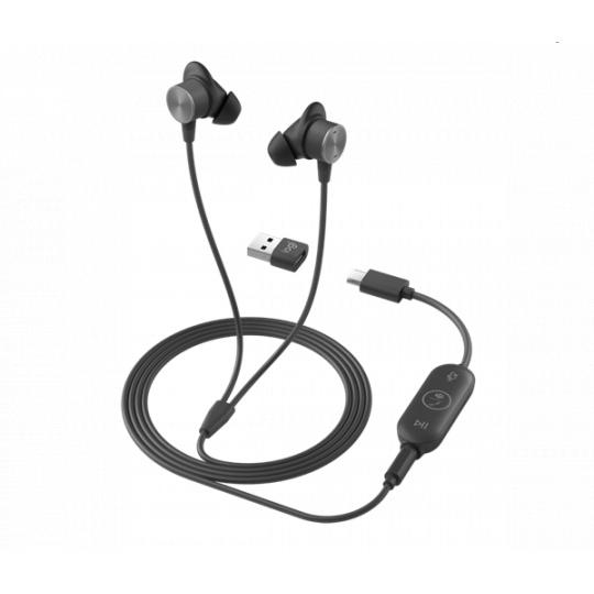 Logitech® Zone Wired Earbuds Teams - GRAPHITE - EMEA