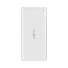 Canyon PB-109, Powerbank, Li-Pol, 10.000 mAh, Vstup: 1x Lightning a 1x USB-C, Výstup: 1x USB-C a 1x USB-A, biela Canyon PB-109, Powerbank, Li-Pol, 10.000 mAh, Vstup: 1x Lightning a 1x USB-C, Výstup: 1x USB-C a 1x USB-A, biela