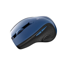 2.4Ghz wireless mouse, optical tracking - blue LED, 6 buttons, DPI 1000/1200/1600, Blue Gray pearl glossy