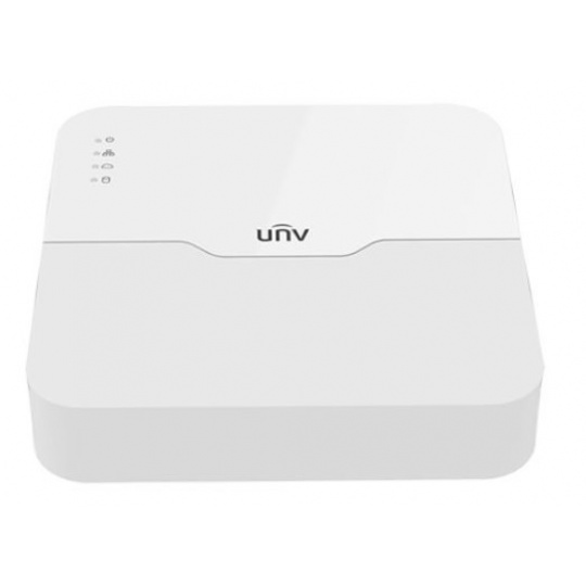 UNIVIEW NVR, 4 PoE (Max 54W) kanálů, H.265, 1x HDD, max 8 MP,