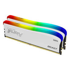 32GB 3200MT/s DDR4 CL16 DIMM (Kit of 2) FURY Beast White RGB SE