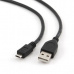 Gembird kábel USB 2.0 (AM) na Micro-USB (BM), 0.5 m, čierny