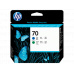 HP No 70 Ink Cart/Blue+Green Printhead