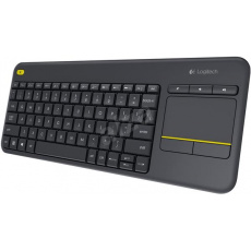 Logitech® K400 Plus Wireless Touch Keyboard Black, SK / CZ