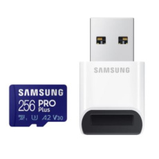 256 GB . microSDXC karta Samsung PRO Plus 2023 + USB adaptér