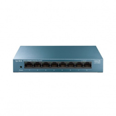 TP-LINKLS108G LiteWave 8-Port Gigabit Desktop Switch, 8 Gigabit RJ45 Ports, Desktop Steel Case