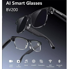 Blackview Smart Glasses BV200 Photochromic lenses,Camera 8MP Chips JL7018F,32Gb,225mAh,BT 6.0,APP HeyCyan ENC AI photos videos mus