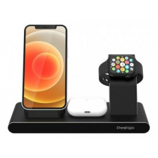 Prestigio ReVolt A7, luxusná nabíjačka pre APPLE, prevedenie kov a sklo, cierna Prestigio ReVolt A7, luxusná nabíjačka pre APPLE, prevedenie kov a sklo, cierna