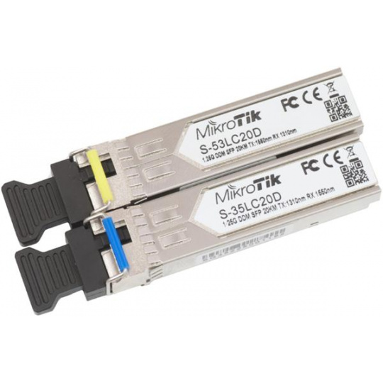 MIKROTIK SFP modul SM WDM sada 2ks  (20km)