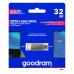 32 GB .    DUAL USB 3.2 a USB-C kľúč . ODA3 Silver