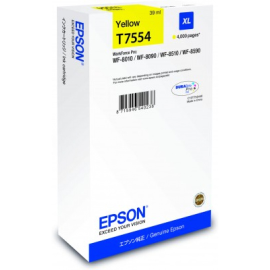 Epson atrament WF8000 series yellow XL - 39ml