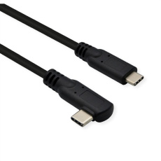 Kábel USB 3.2 Gen 2x2, Typ C CM/CM 1m, 20Gbps, PD 100w 20V5A, čierny, uhľový 90