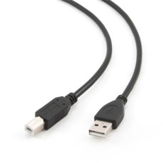 Gembird kábel USB 2.0 AM na USB 2.0 BM, prémiový, 1m, čierny 
