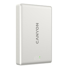 Canyon OnPower 511, Powerbank, 10.000 mAh, MagSafe, 20W USB-C, 15W Bezdrôtové nabíjanie, displej, šedá Canyon OnPower 511, Powerbank, 10.000 mAh, MagSafe, 20W USB-C, 15W Bezdrôtové nabíjanie, displej, šedá