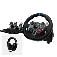 Logitech® G29 Driving Force Racing Wheel for PlayStation®5 and PlayStation®4 BLACK + G321 Combo
