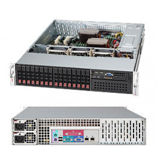 Supermicro® SC213A-R720LPB  2U chassis