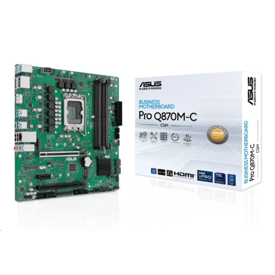 ASUS Pro Q870M-C-CSM soc 1851 Q80 DDR5 mATX HDMI 2xDP vPro AMT Management