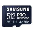 512 GB . microSDXC karta Samsung PRO Ultimate + SD adapter (U3, V30, A2), (r200MB/s, w130MB/s)