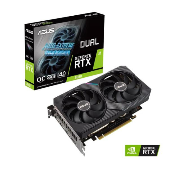 ASUS DUAL RTX3050 OC 8GB/128-bit GDDR6 DVI HDMI DP