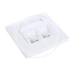 SOLARIX Zásuvka modulárna pre 2 keystony pod omietku biela SX9-2-0-WH SOLARIX Zásuvka modulárna pre 2 keystony pod omietku biela SX9-2-0-WH