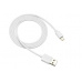 Ultra-compact MFI Cable, certified by Apple, 1M length , 2.8mm , white color
